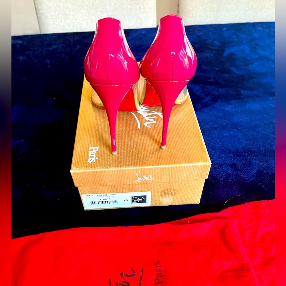 Christian Louboutin Fuchsia Patent Heels